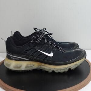 Nike Air Max 360 Shoes Mens Size 12 Running Athletic Black Silver Sneakers
